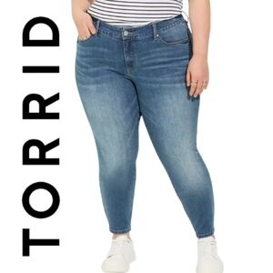 Torrid Perfect Skinny Ankle Vintage Stretch Mid-Rise Jean